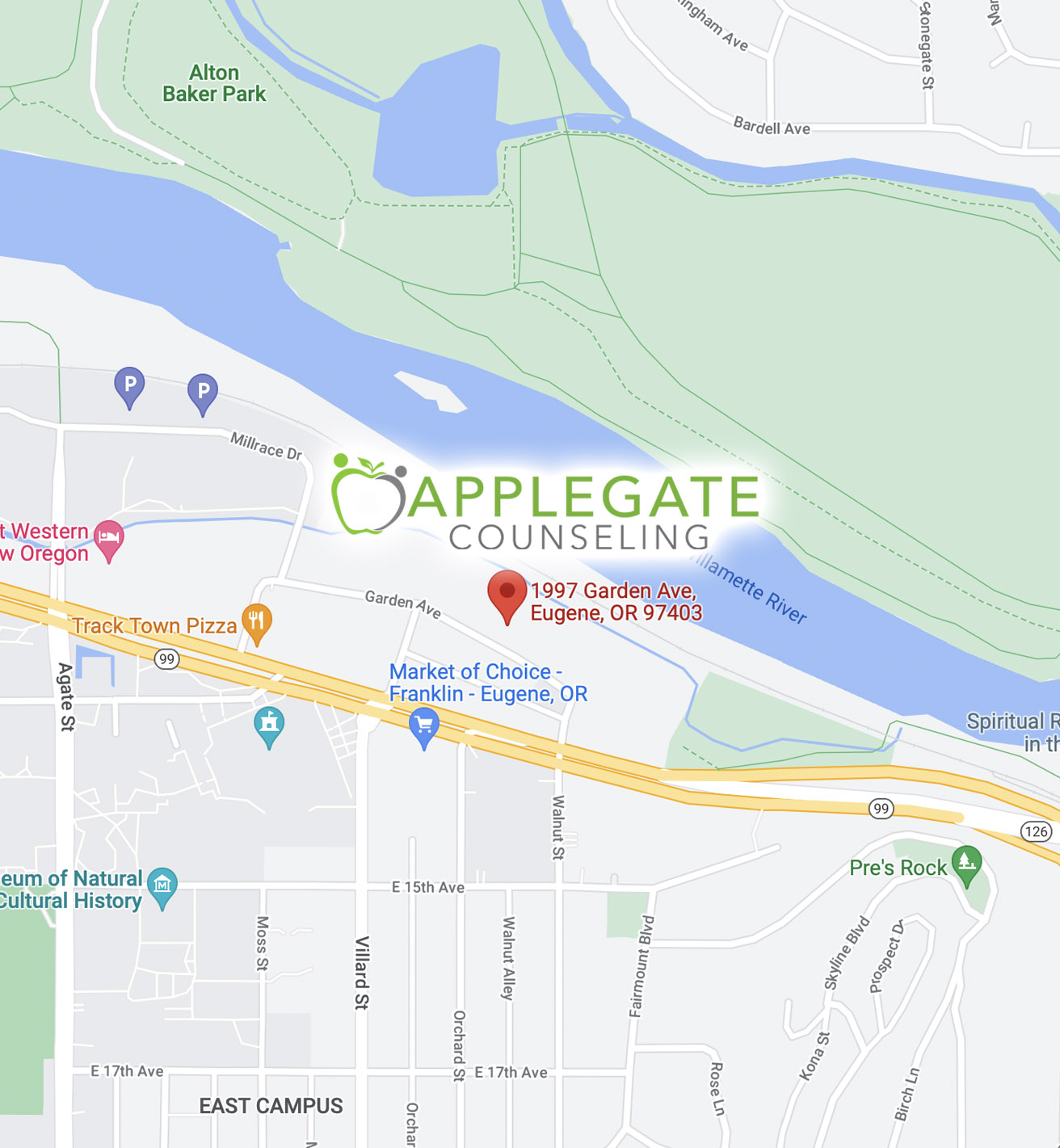 Applegate Counseling map